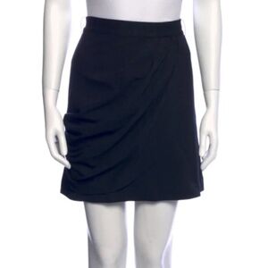 Alice & Olivia Draped Pleated Mini Skirt